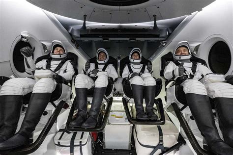 Four astronauts fly SpaceX back home, end 5-month mission